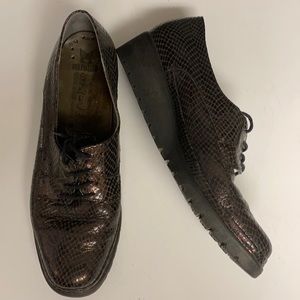 MEPHISTO Air-Jet Patent Leather Lace Up Shoes 8.5